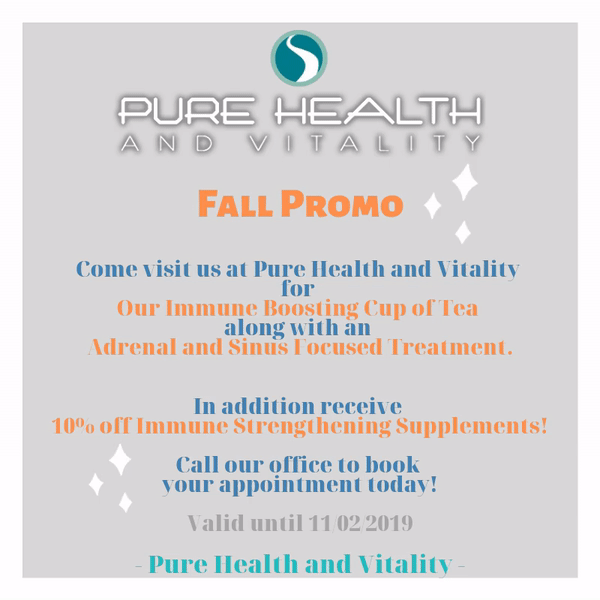 Fall Promotion at Pure Health & Vitality in Lake Forest IL Fall Promotion at Pure Health & Vitality in Lake Forest IL
